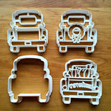 Set of 4 Pickup Truck with Tailgate Cookie Cutters/Dishwasher Safe