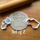 Set of 2 Pickup Truck with Side Panels Cookie Cutters/Dishwasher Safe