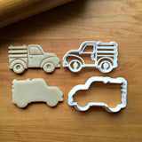 Set of 2 Pickup Truck with Side Panels Cookie Cutters/Dishwasher Safe