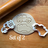 Set of 2 Pickup Truck with Pumpkins Cookie Cutters/Dishwasher Safe