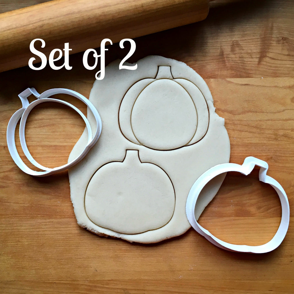 Set of 2 Pumpkin Cookie Cutters/Dishwasher Safe