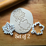 Set of 2 Maple Leaf Cookie  Cutters/Dishwasher Safe