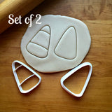 Set of 2 Candy Corn Cookie Cutters/Dishwasher Safe