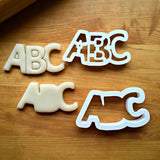 Set of 2 ABC Cookie Cutters/Dishwasher Safe
