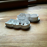 Set of 2 Boo Cookie Cutters/Dishwasher Safe