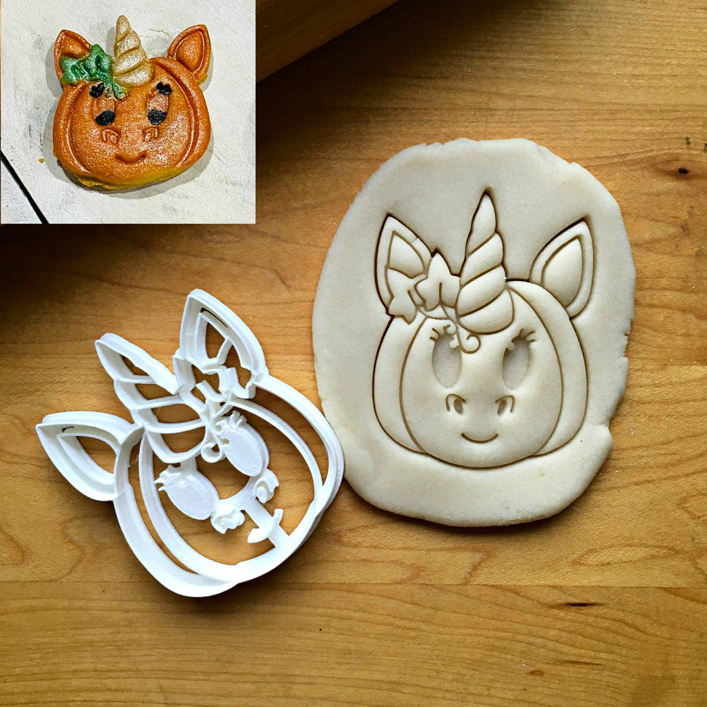 Unicorn Pumpkin Cookie Cutter/Dishwasher Safe