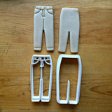 Set of 2 Jeans Cookie Cutters/Dishwasher Safe