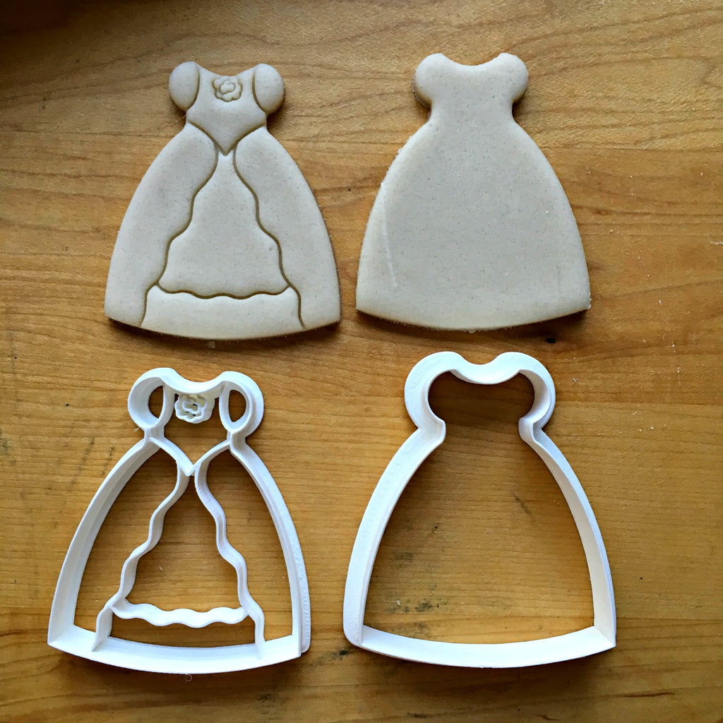 Set of 2 Princess Dress Cookie Cutters/Dishwasher Safe