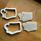 Set of 2 Cookie/Baking Sheet with Mitt Cookie Cutters/Dishwasher Safe