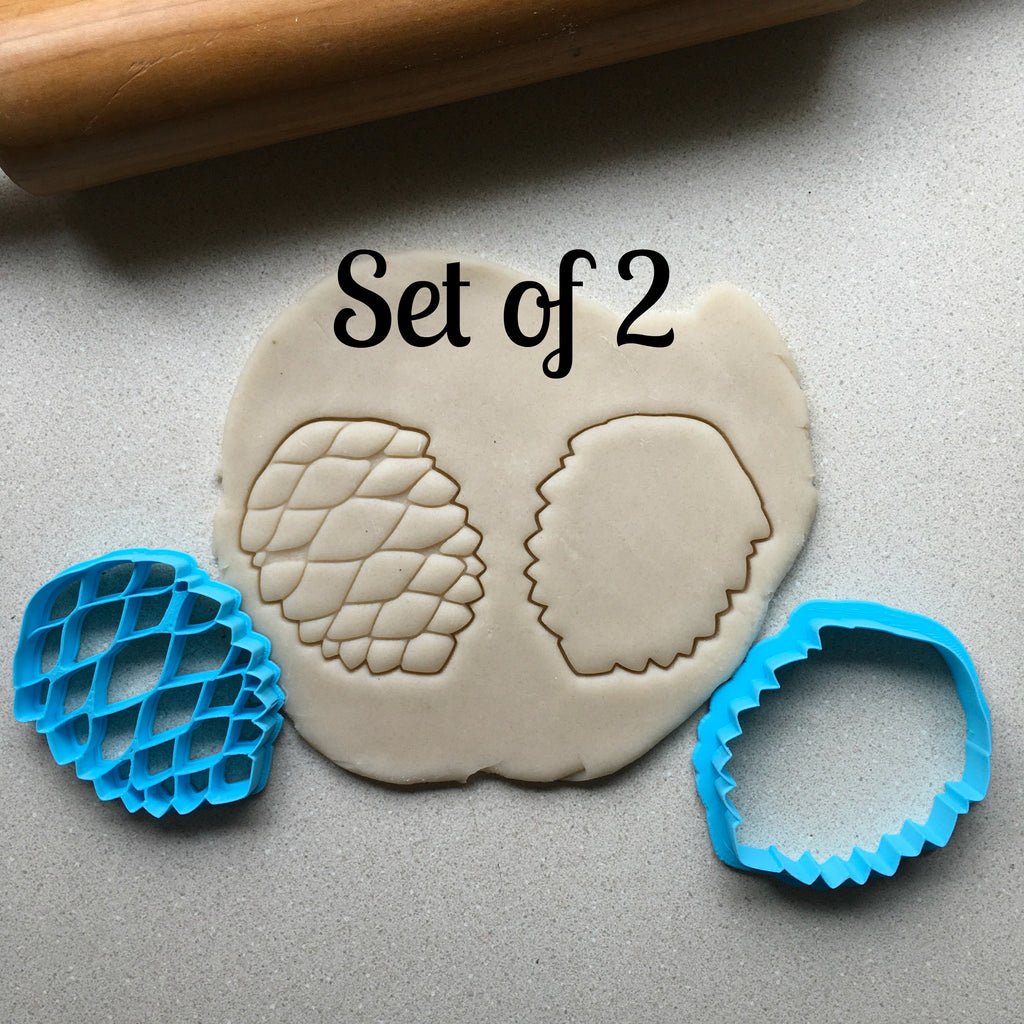 Set of 2 Pine Cone Cookie Cutters/Dishwasher Safe