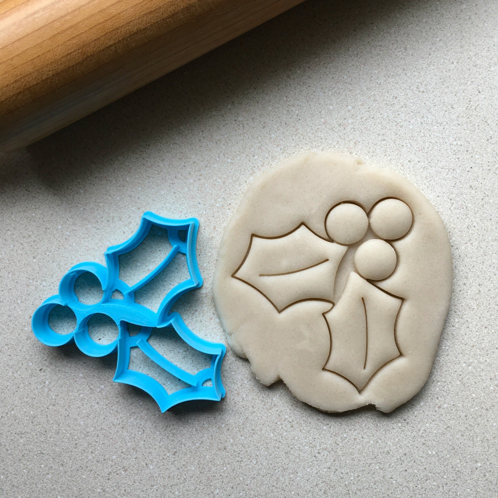 Holly and Berries Cookie Cutter/Dishwasher Safe