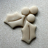 Holly and Berries Cookie Cutter/Dishwasher Safe