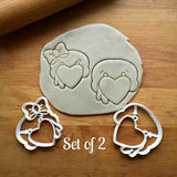 Set of 2 Mr. and Mrs. Turkey Cookie Cutters/Dishwasher Safe