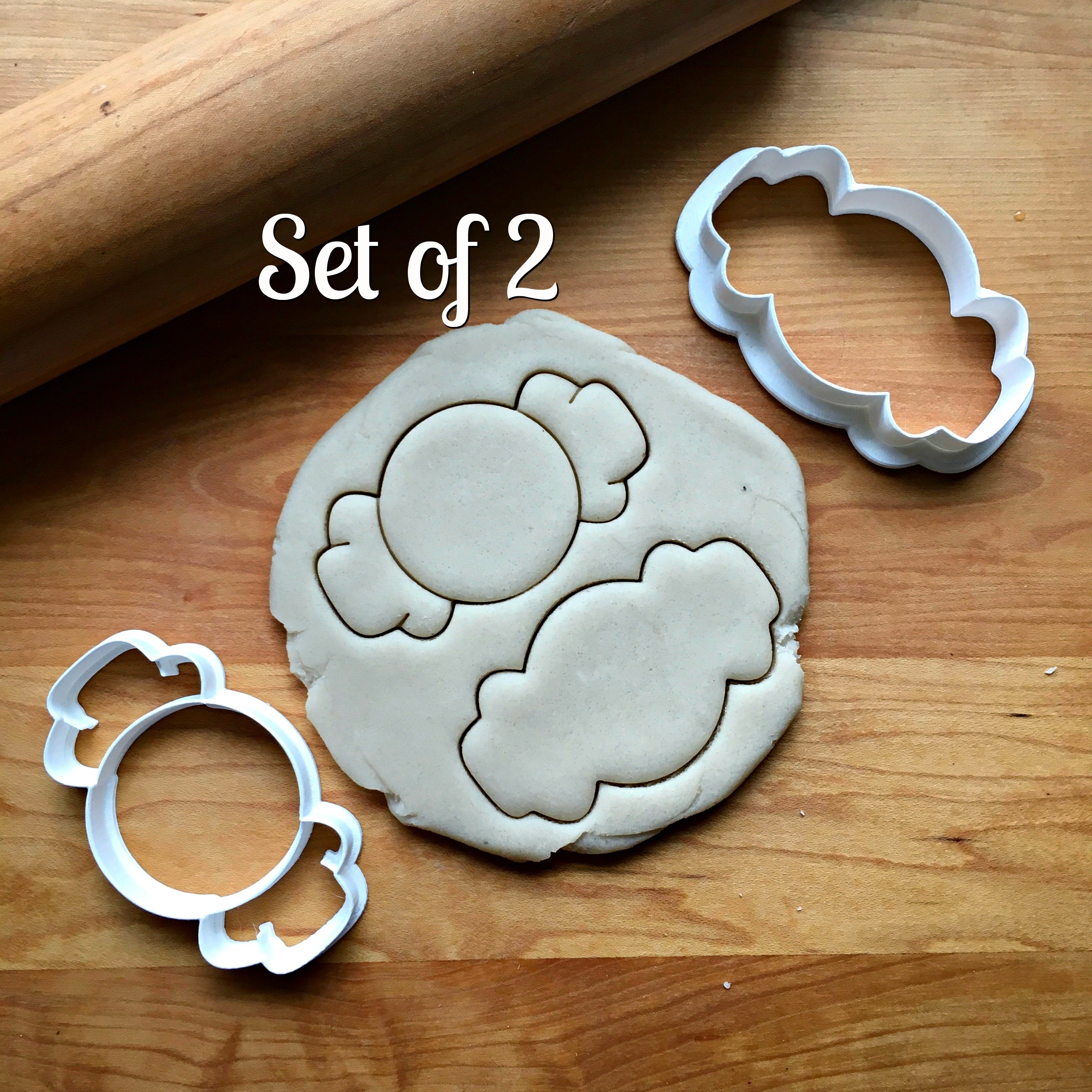 Set of 2 Hard Candy Cookie Cutters/Dishwasher Safe