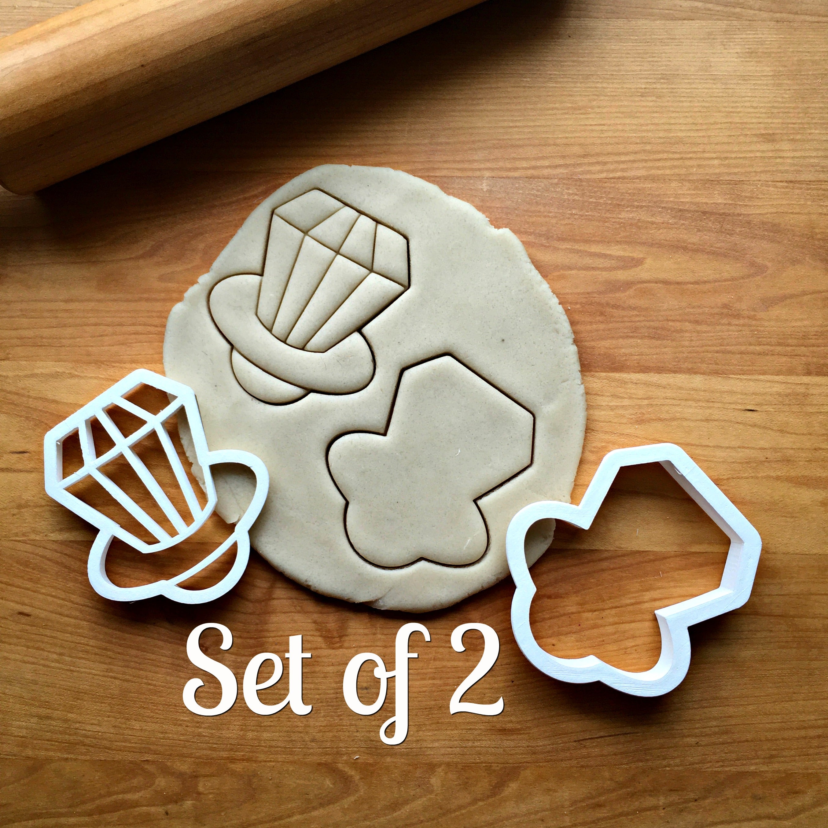 Set of 2 Candy Ring Cookie Cutters/Dishwasher Safe