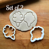 Set of 2 Cotton Candy Cookie Cutters/Dishwasher Safe