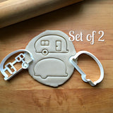 Set of 2 Camper Cookie Cutters/Dishwasher Safe