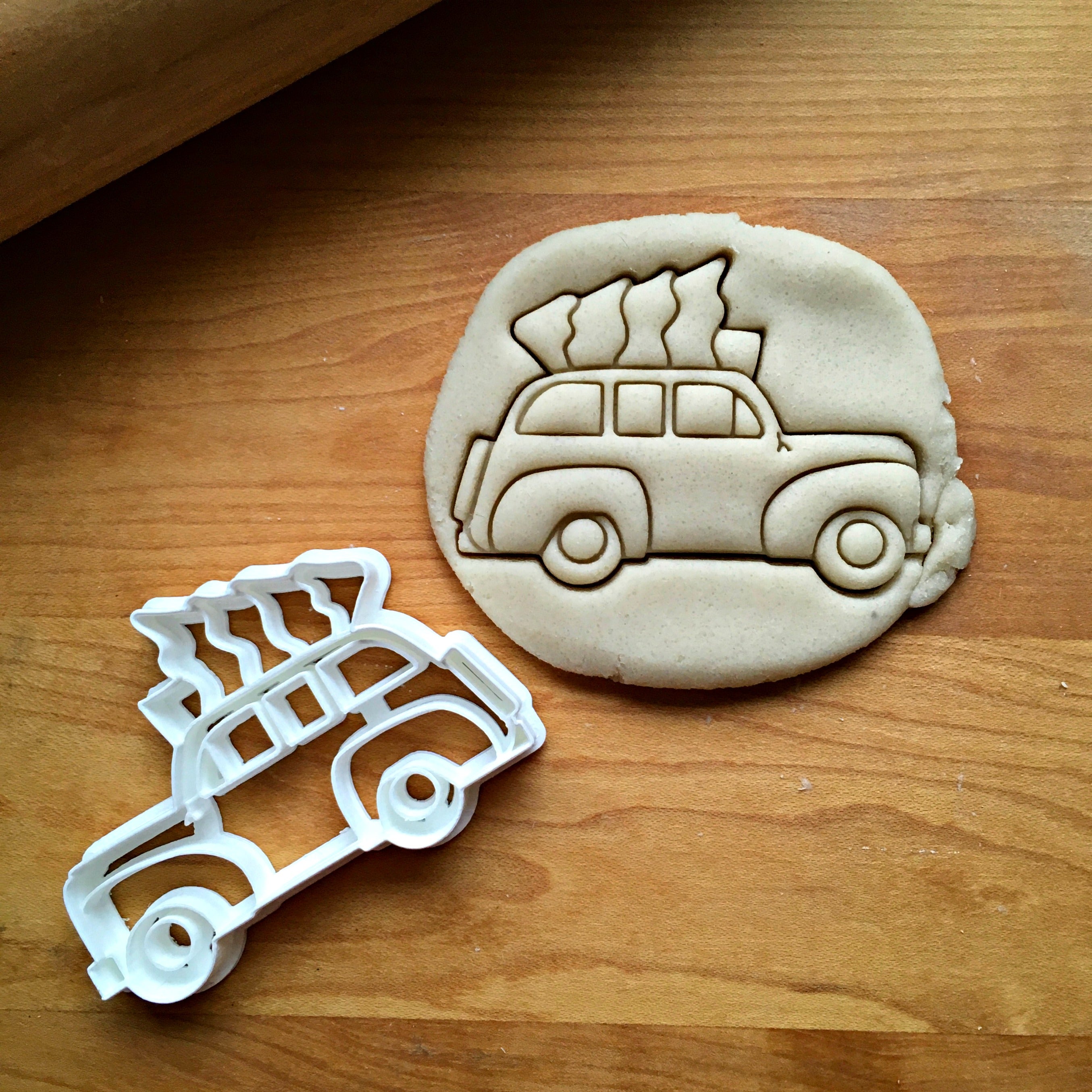 Tree Topped Station Wagon Cookie Cutter/Dishwasher Safe