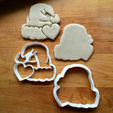 Set of 2 Santa Hat with Heart Cookie Cutters/Dishwasher Safe