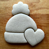 Winter Hat with Heart Cookie Cutter/Dishwasher Safe
