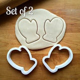 Set of 2 Mitten Cookie Cutters/Dishwasher Safe