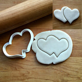 Double Hearts Cookie Cutter/Dishwasher Safe