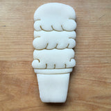 Triple Scoop Ice Cream Cone Cookie Cutter/Dishwasher Safe