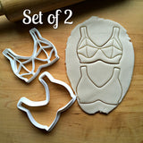 Set of 2 Bikini Top Cookie Cutters/Dishwasher Safe