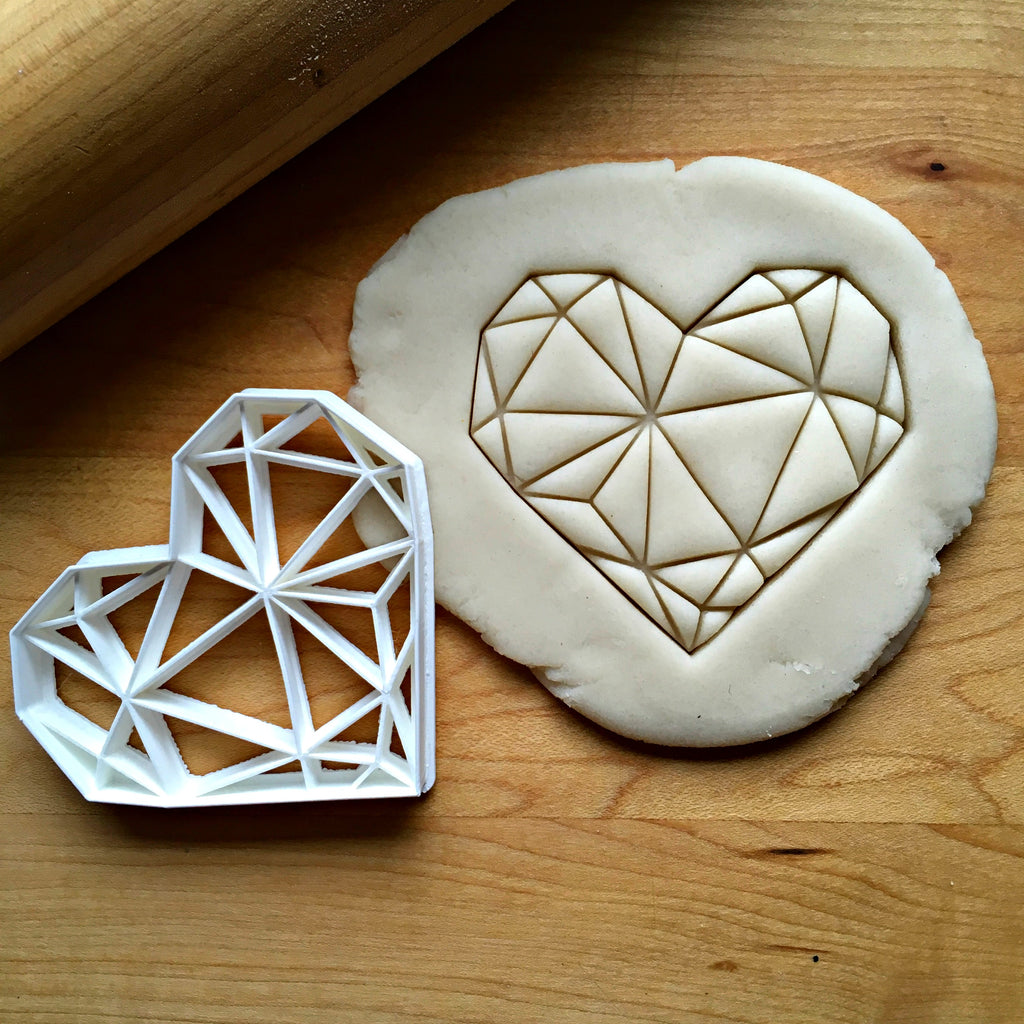 Geometric Heart Cookie Cutter/Dishwasher Safe