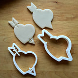Set of 2 Heart with Arrow Cookie Cutters/Dishwasher Safe