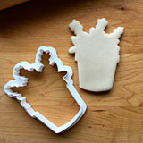 Flower Pot Cookie Cutter/Dishwasher Safe/Template Included