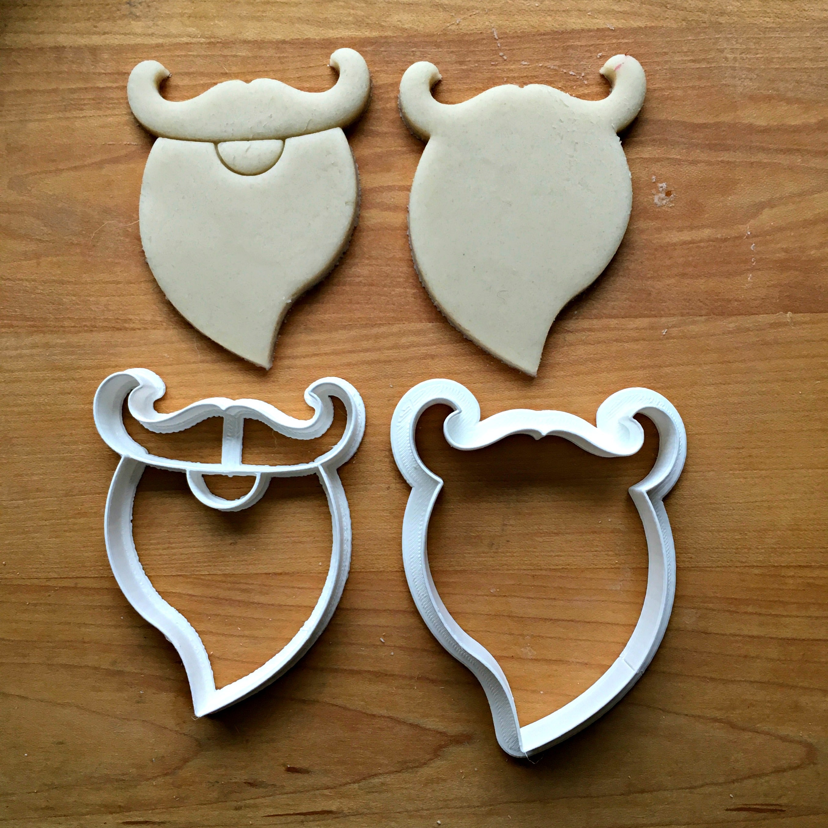 Set of 2 Leprechaun Beard Cookie Cutters/Dishwasher Safe