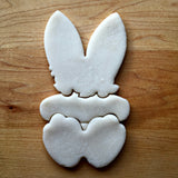 Set of 3 Bunny Ears with Flowers, Plaque, and Feet Cookie Cutters/Dishwasher Safe