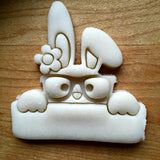 Girl Bunny Plaque Cookie Cutter/Dishwasher Safe