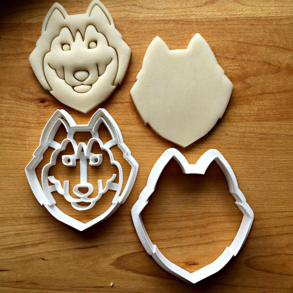 Set of 2 Husky/Wolf Cookie Cutters/Dishwasher Safe