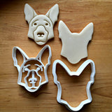 Set of 2 German Shepherd Dog Cookie Cutters/Dishwasher Safe