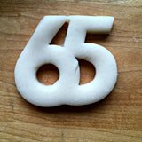 Number 65 Cookie Cutter/Dishwasher Safe