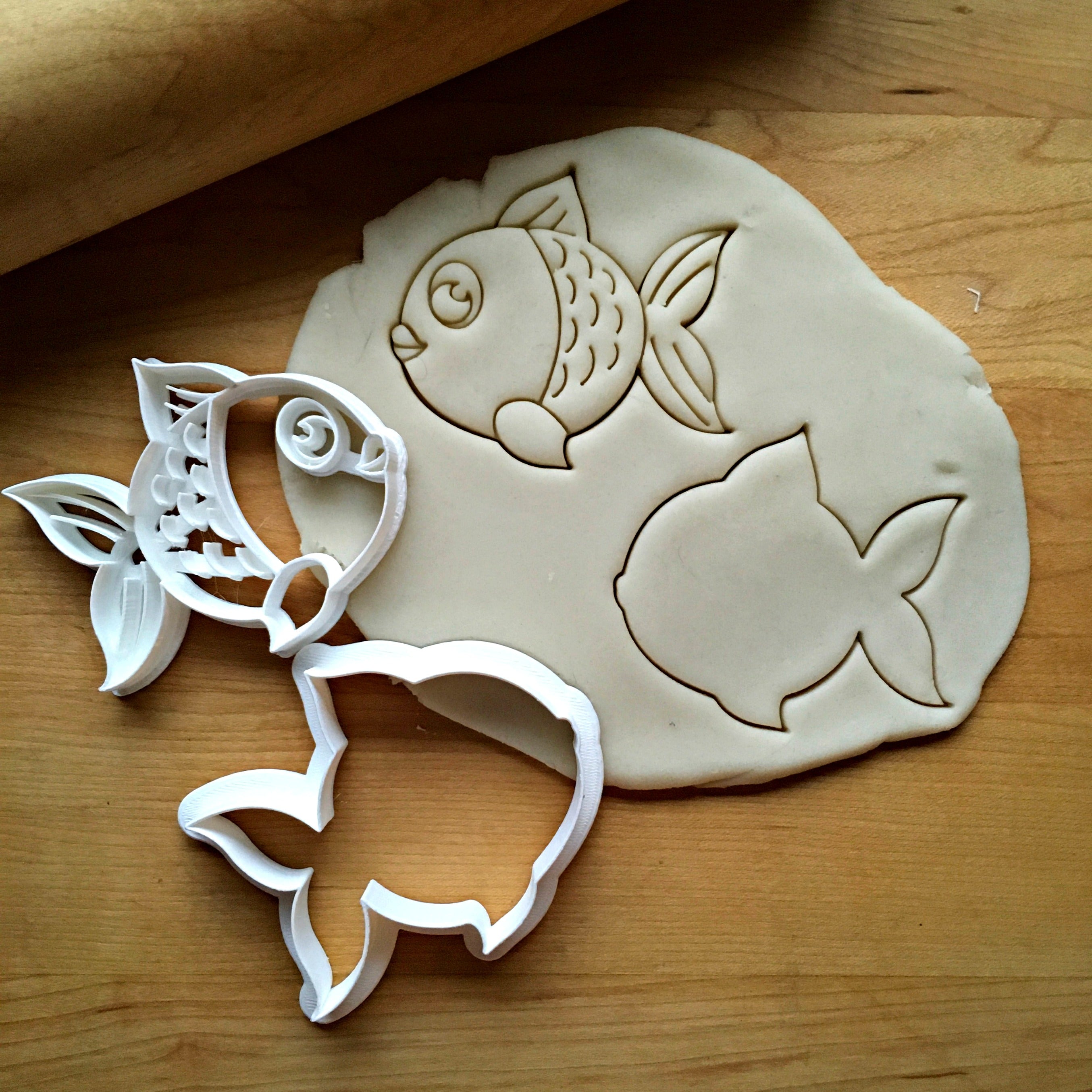 Set of 2 Fish Cookie Cutters/Dishwasher Safe