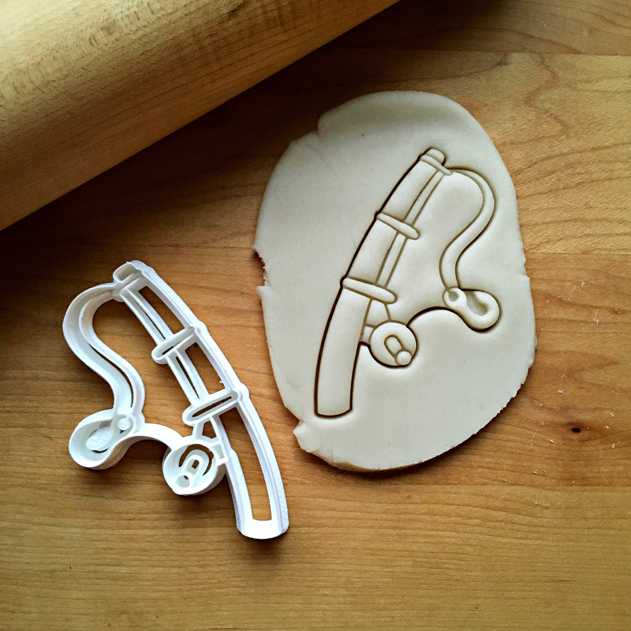 dishwasher fishing reel Fishing Pole Cookie Cutter/Dishwasher Safe