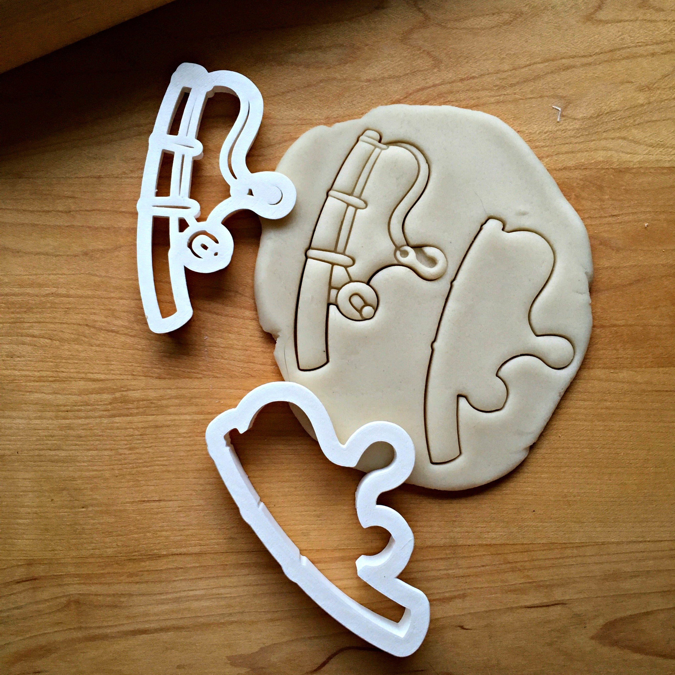 Set of 2 Fishing Pole Cookie Cutters/Dishwasher Safe