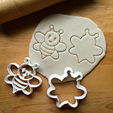 Set of 2 Bee Cookie Cutters/Dishwasher Safe