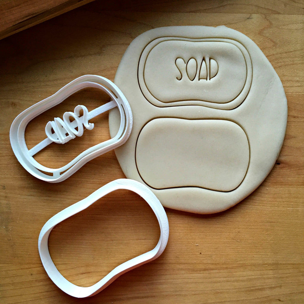 Set of 2 Bar of Soap Cookie Cutters/Dishwasher Safe