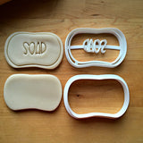 Set of 2 Bar of Soap Cookie Cutters/Dishwasher Safe