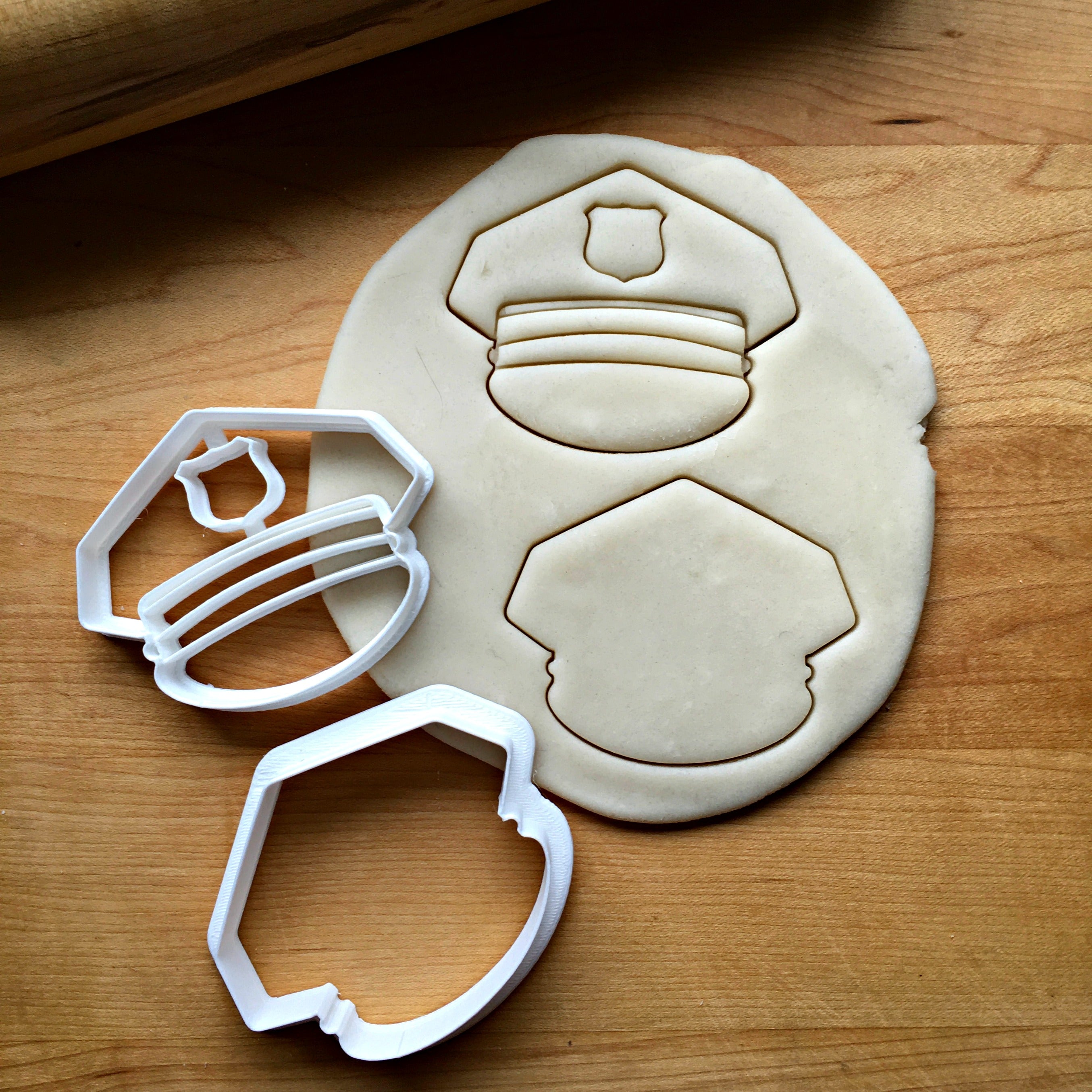Set of 2 Police Hat Cookie Cutters/Dishwasher Safe