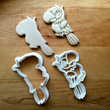 Set of 2 Parrot Cookie Cutters/Dishwasher Safe