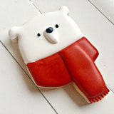 Cute Bear with Scarf Cookie Cutter/Dishwasher Safe/Template Included