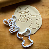 Set of 2 Baby Moose Cookie Cutters/Dishwasher Safe