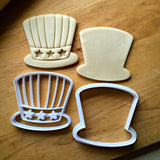 Set of 2 Uncle Sam Hat  Cookie Cutters/Dishwasher Safe