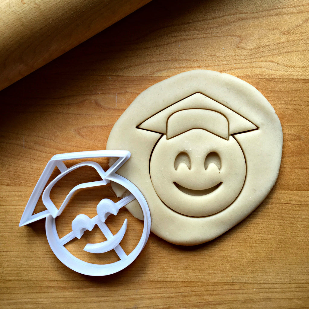 Graduate Emoji Cookie Cutter/Dishwasher Safe