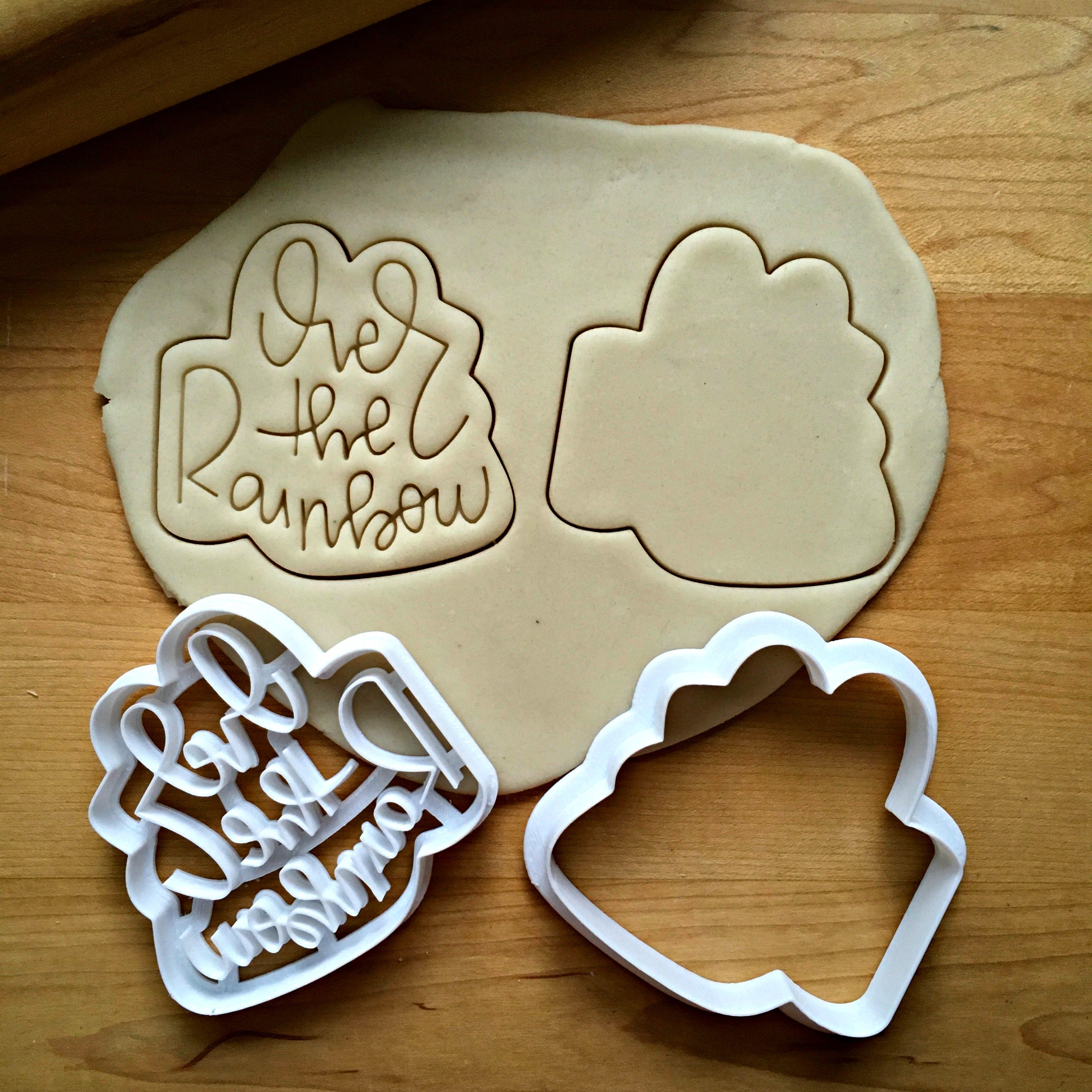 Set of 2 Over the Rainbow Cookie Cutters/Dishwasher Safe